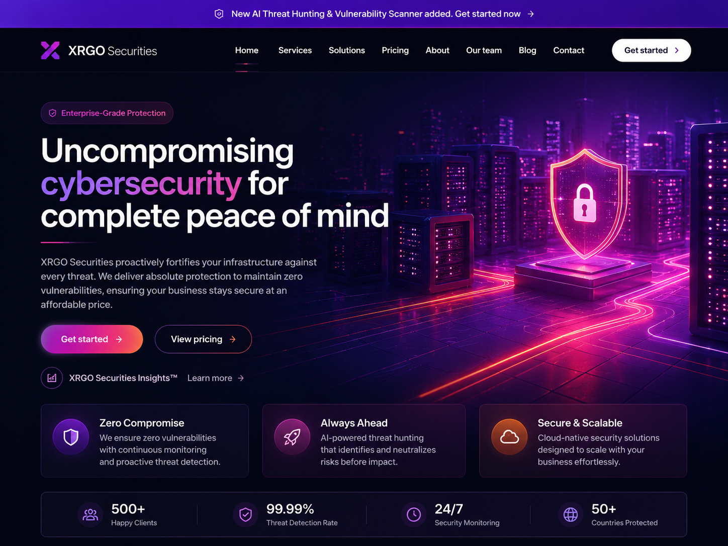 Xrgo Securities Banner